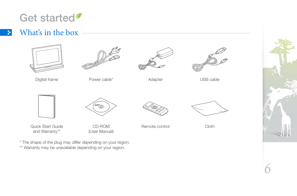 Get started, What’s in the box | Samsung THE COMPLETE NETWORK SOLUTION EMM-E6 User Manual | Page 6 / 52