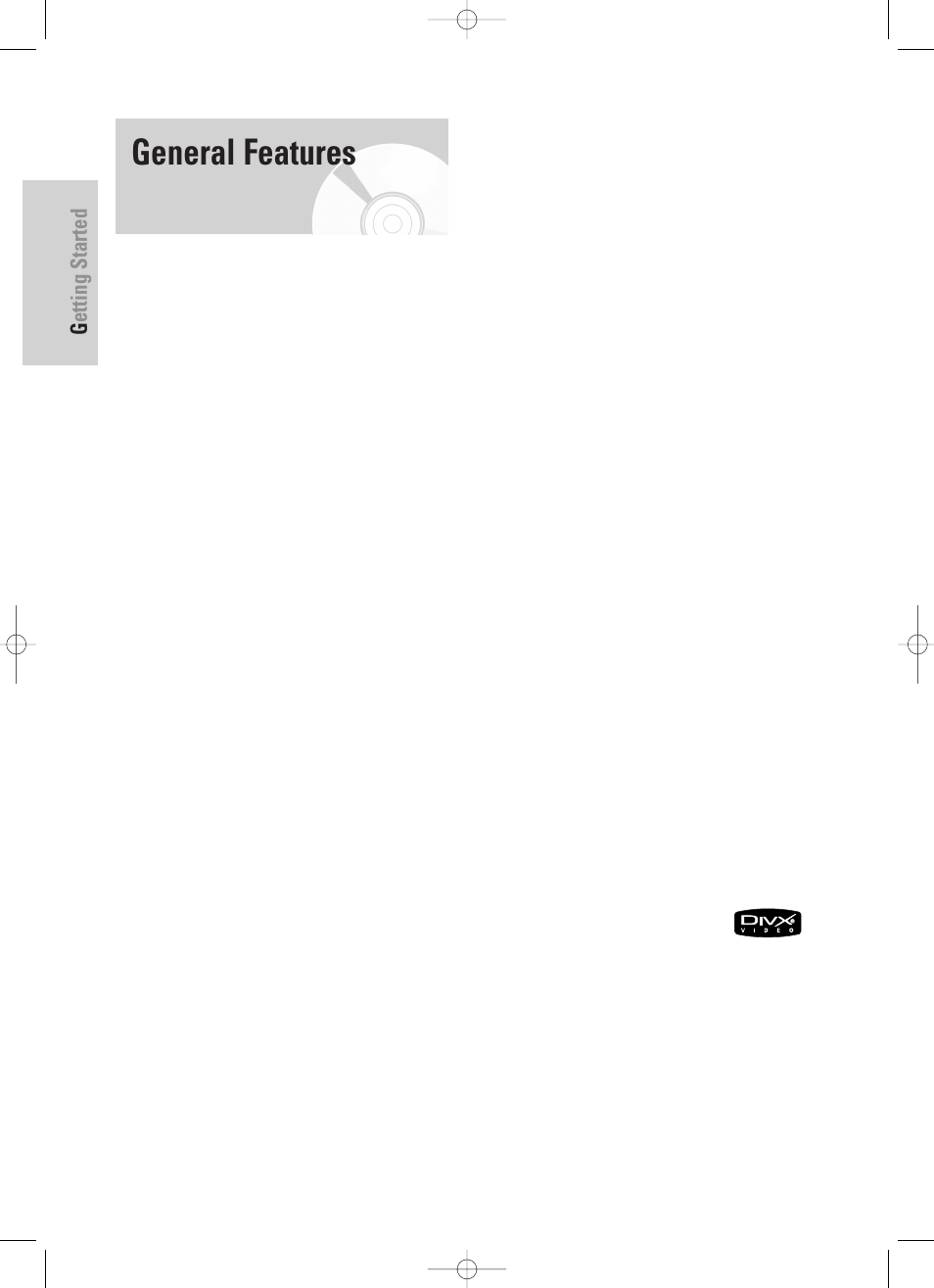 General features, Getting started, 10 - english | Samsung DVD-HR725 User Manual | Page 10 / 135