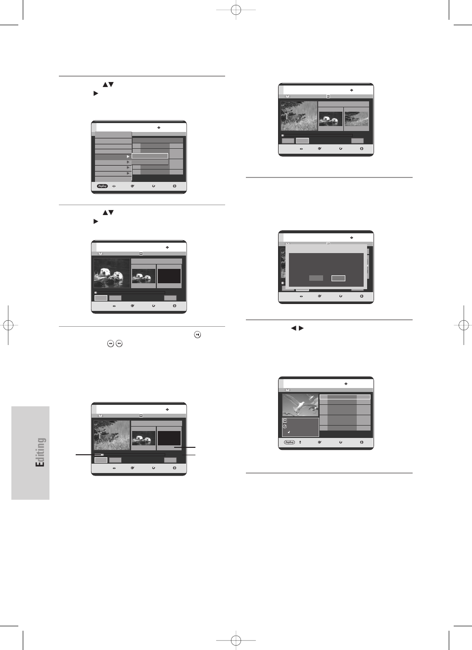 Editing, 100 - english | Samsung DVD-HR725 User Manual | Page 100 / 135