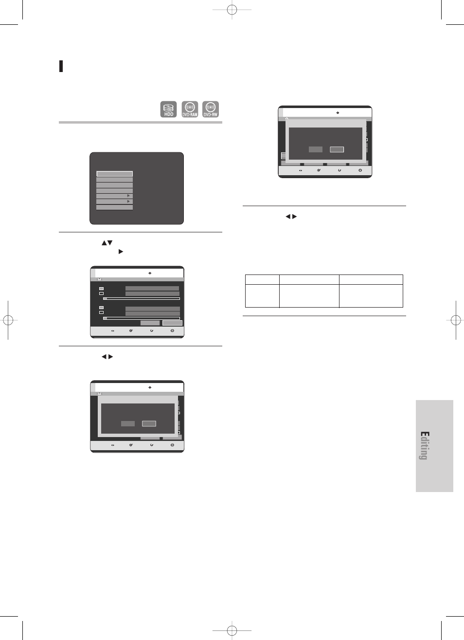 Formatting a disc, Editing, English - 123 | Samsung DVD-HR725 User Manual | Page 123 / 135