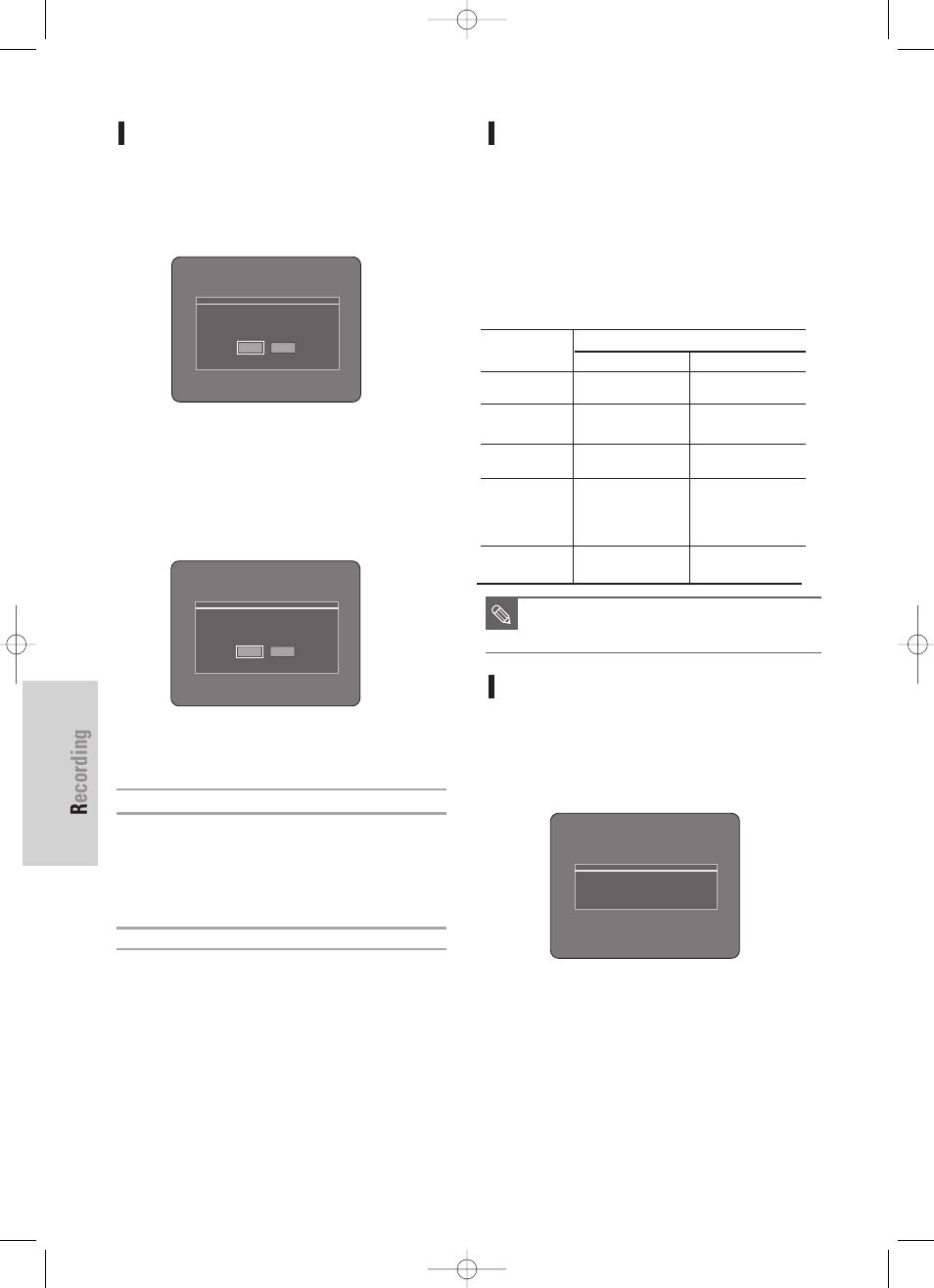 Recording, 78 - english, Recording formats | Recording mode, Unrecordable pictures, Concerning copy control signals | Samsung DVD-HR725 User Manual | Page 78 / 135