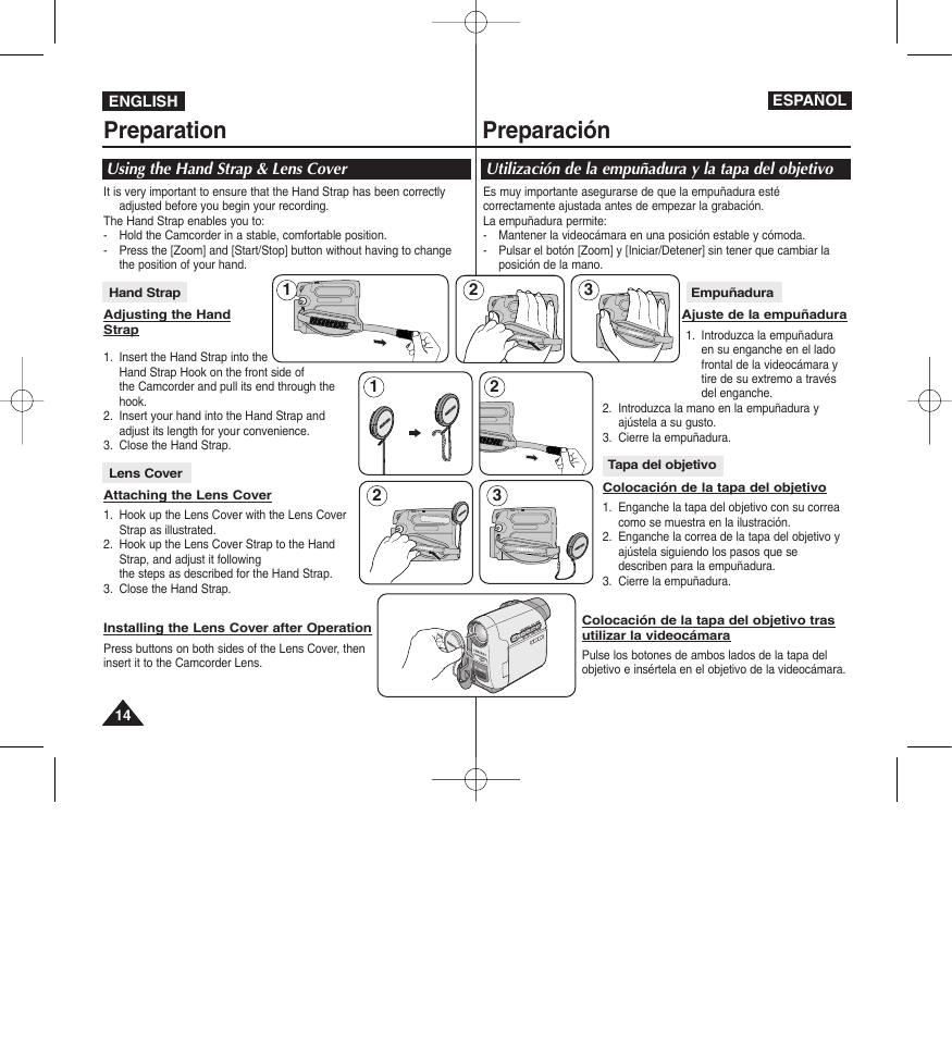 Preparation preparación | Samsung D365W(I) User Manual | Page 14 / 107