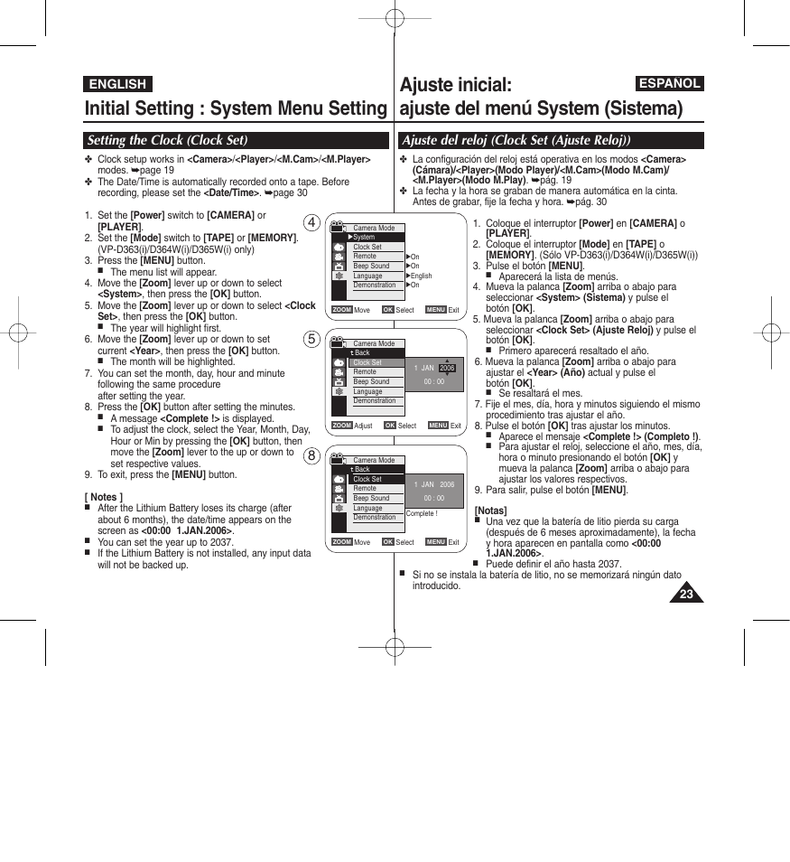English español | Samsung D365W(I) User Manual | Page 23 / 107