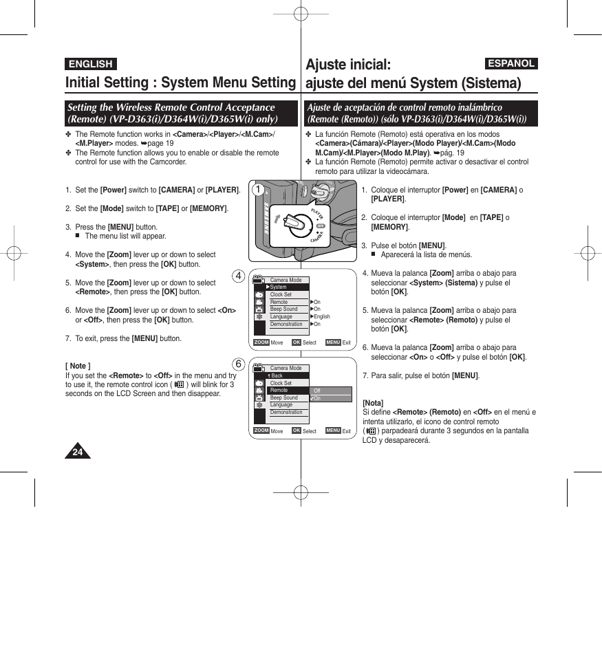 English español | Samsung D365W(I) User Manual | Page 24 / 107