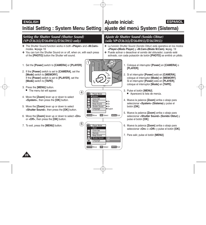 English español | Samsung D365W(I) User Manual | Page 26 / 107