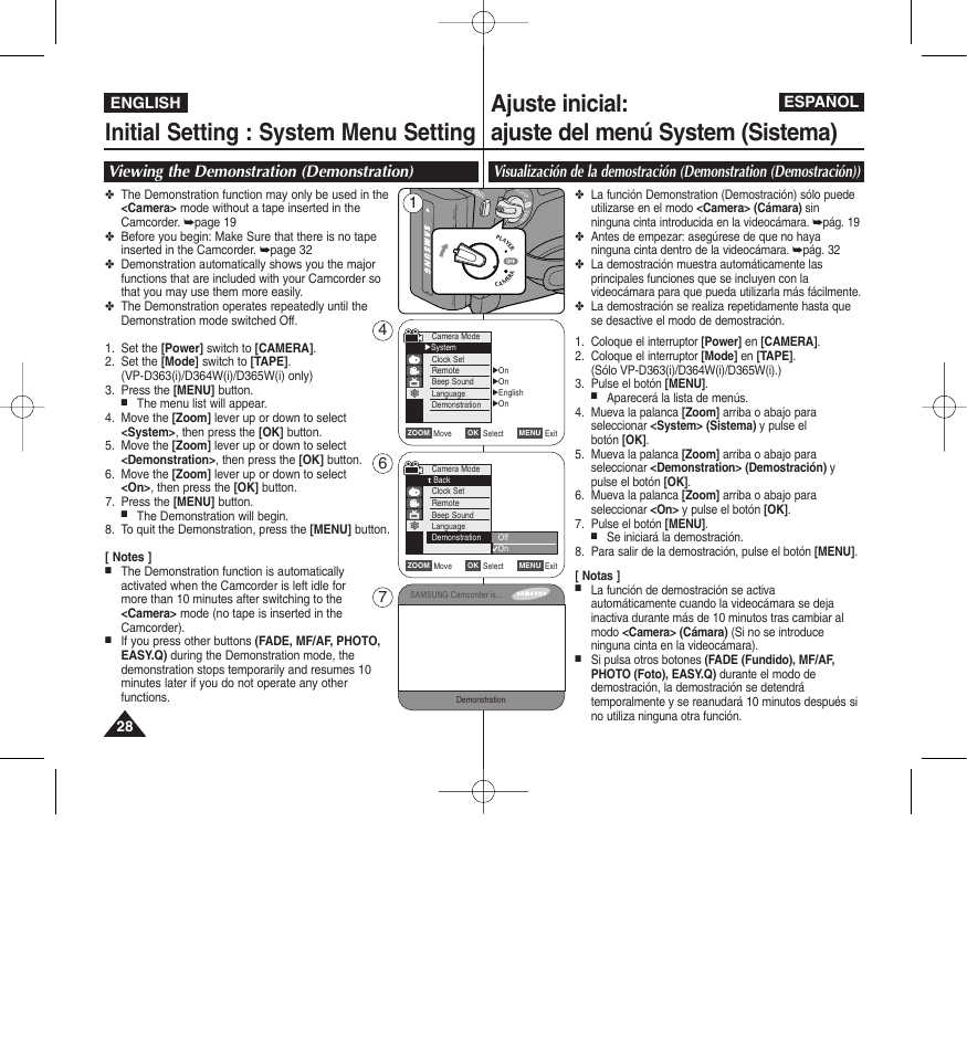 English español | Samsung D365W(I) User Manual | Page 28 / 107