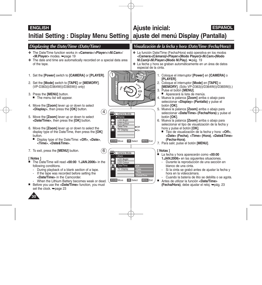 English español | Samsung D365W(I) User Manual | Page 30 / 107