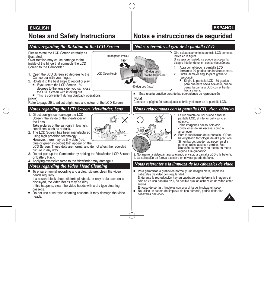 English español | Samsung D365W(I) User Manual | Page 5 / 107