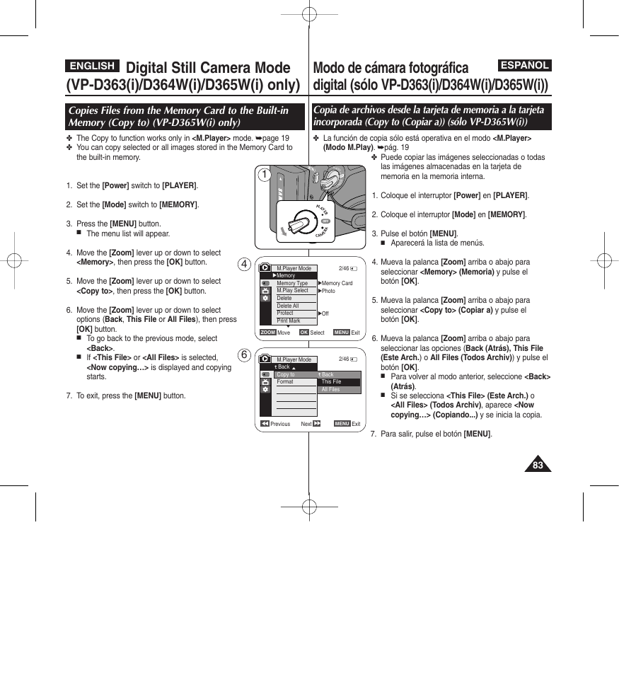 Español, English | Samsung D365W(I) User Manual | Page 83 / 107