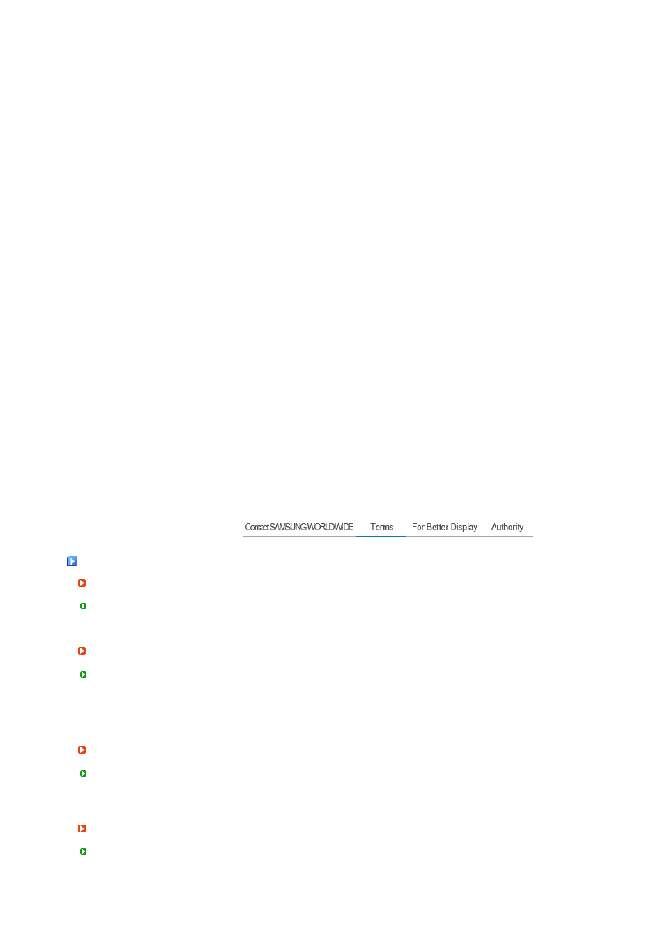 Terms | Samsung 2032GWPlus User Manual | Page 60 / 62