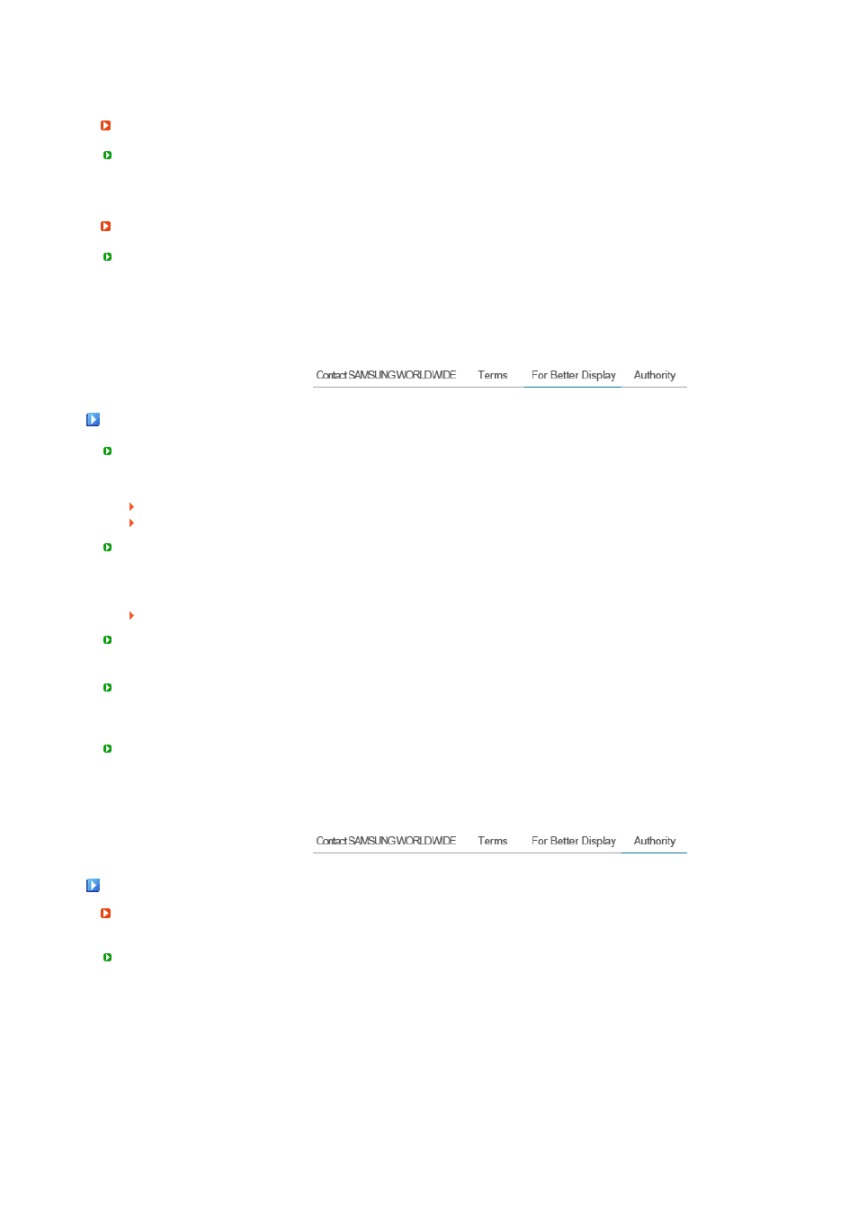 For better display, Authority | Samsung 2032GWPlus User Manual | Page 61 / 62