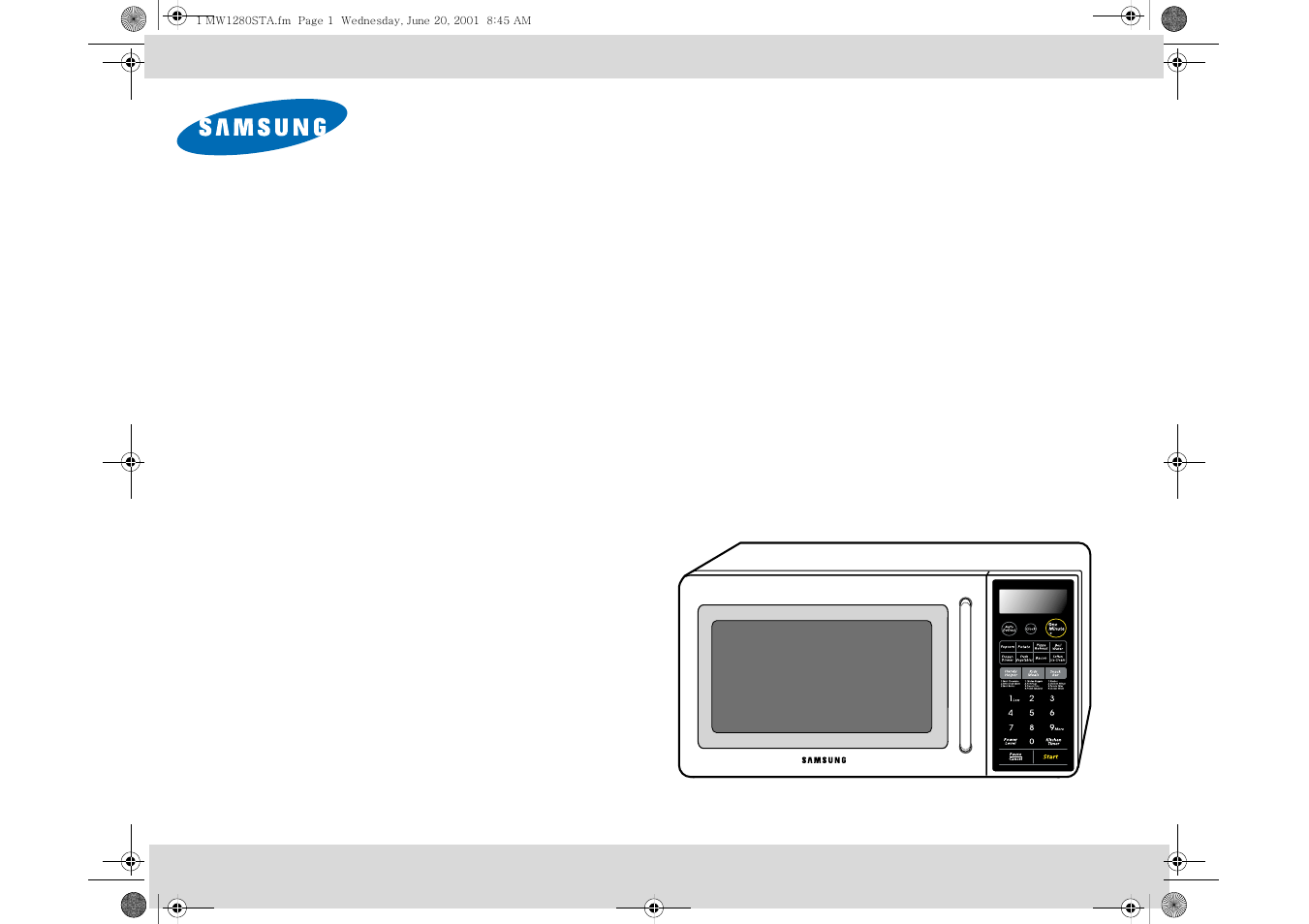 Samsung MW1180STA User Manual | 28 pages