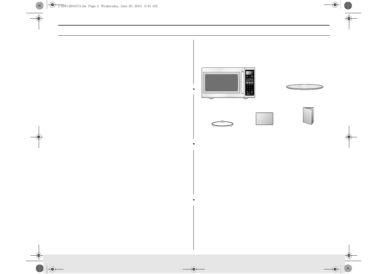 Your new microwave oven | Samsung MW1180STA User Manual | Page 5 / 28
