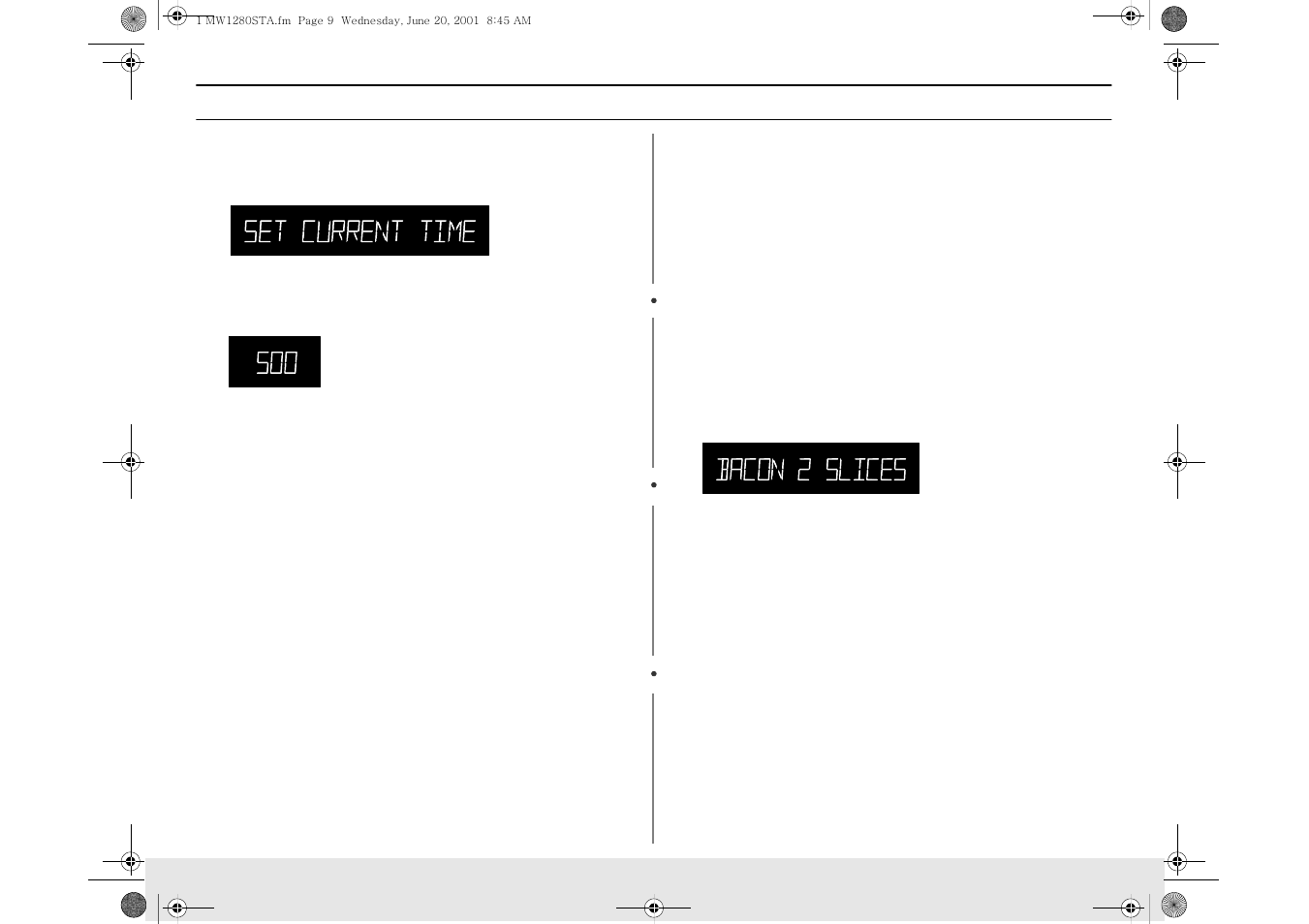 Operation | Samsung MW1180STA User Manual | Page 9 / 28