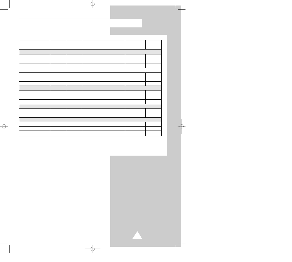 Cooking guide | Samsung CM1029B User Manual | Page 25 / 30