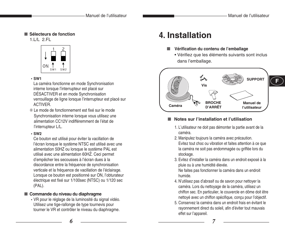 Installation | Samsung SCC-B5351GP User Manual | Page 13 / 49