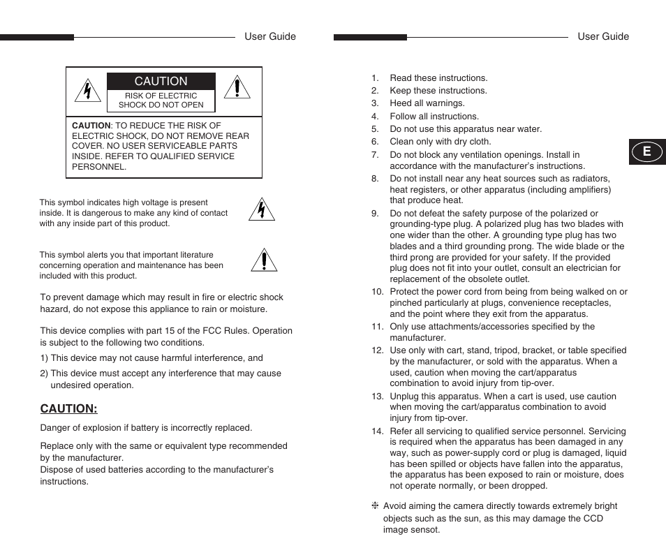 Samsung SCC-B5351GP User Manual | Page 2 / 49