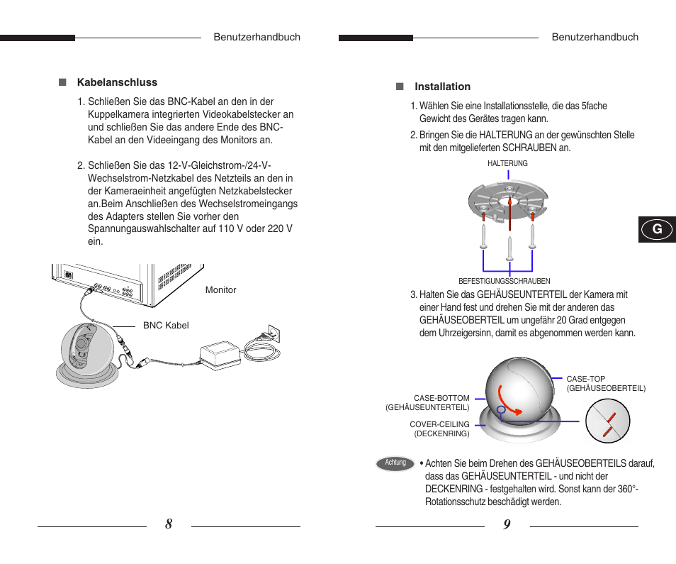 Samsung SCC-B5351GP User Manual | Page 22 / 49