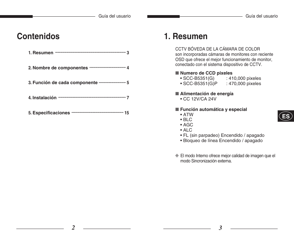 Samsung SCC-B5351GP User Manual | Page 27 / 49