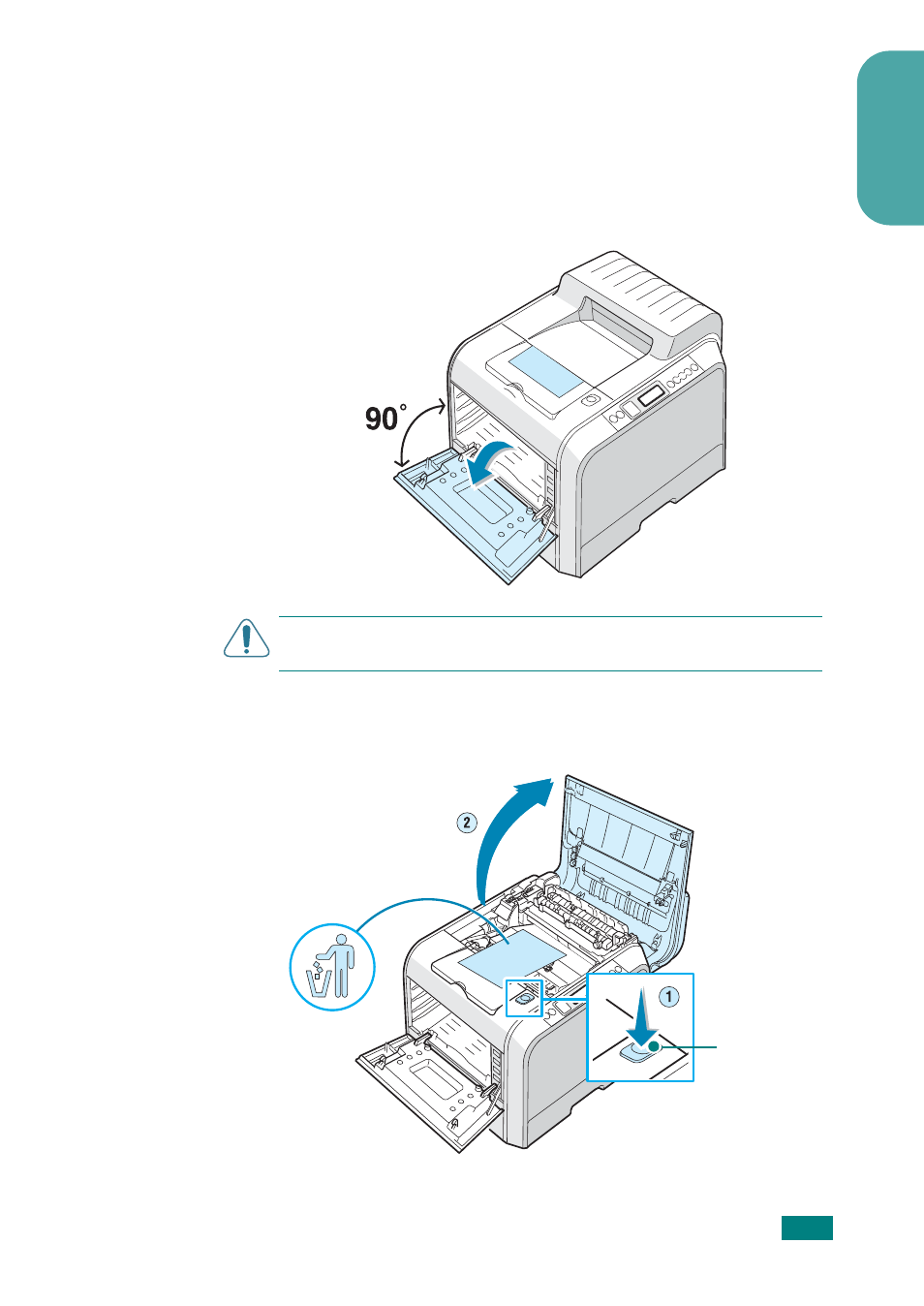 Step 3, English, Installing the transfer belt and toner cartridges | Samsung CLP-510 Series User Manual | Page 7 / 266
