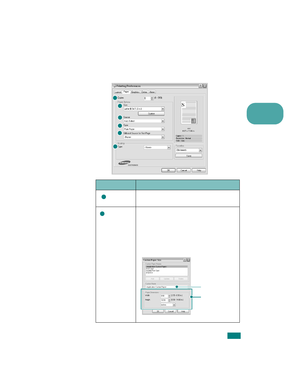 Paper tab | Samsung CLP-510 Series User Manual | Page 98 / 266