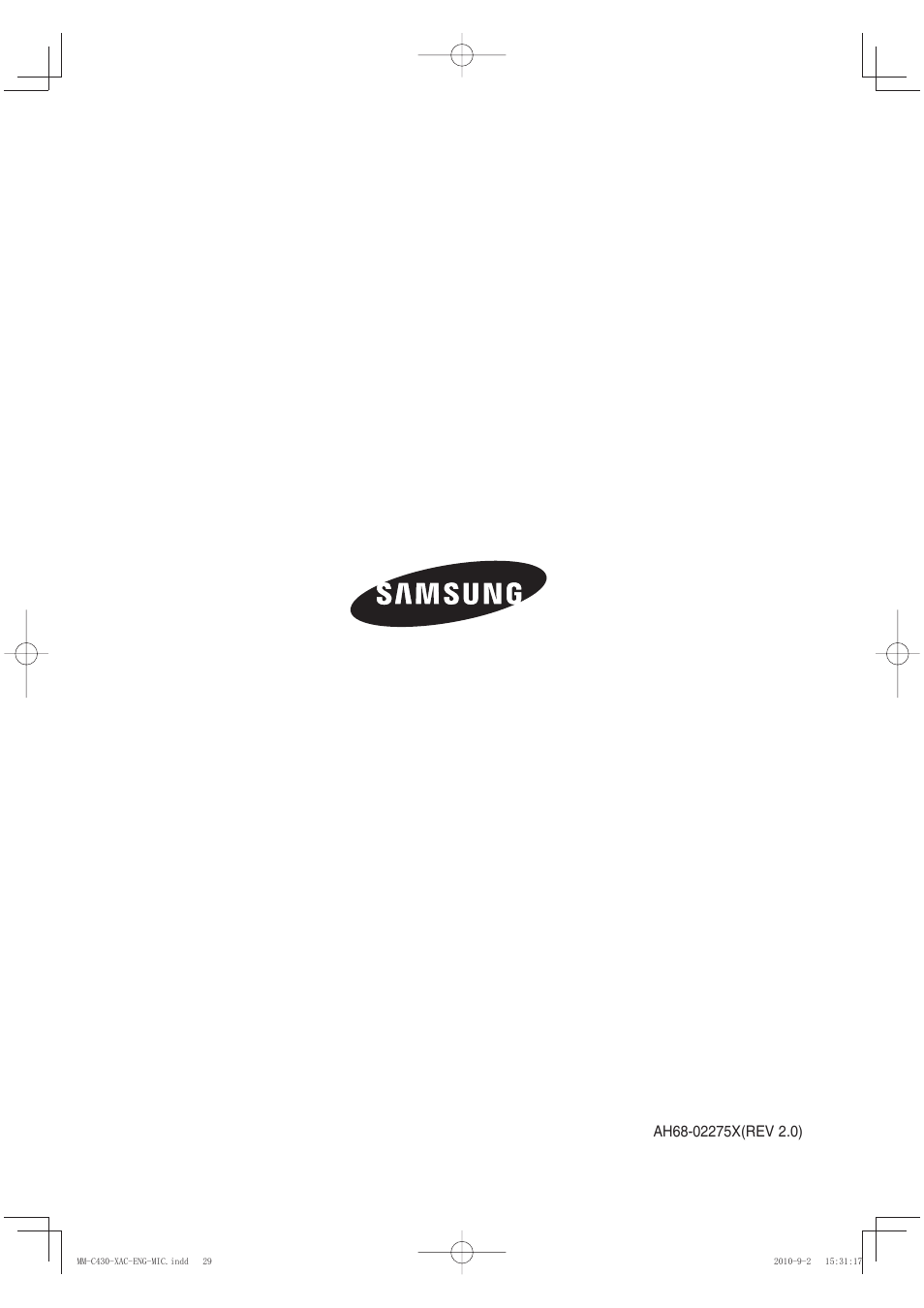 Samsung MM-C430 User Manual | Page 29 / 29