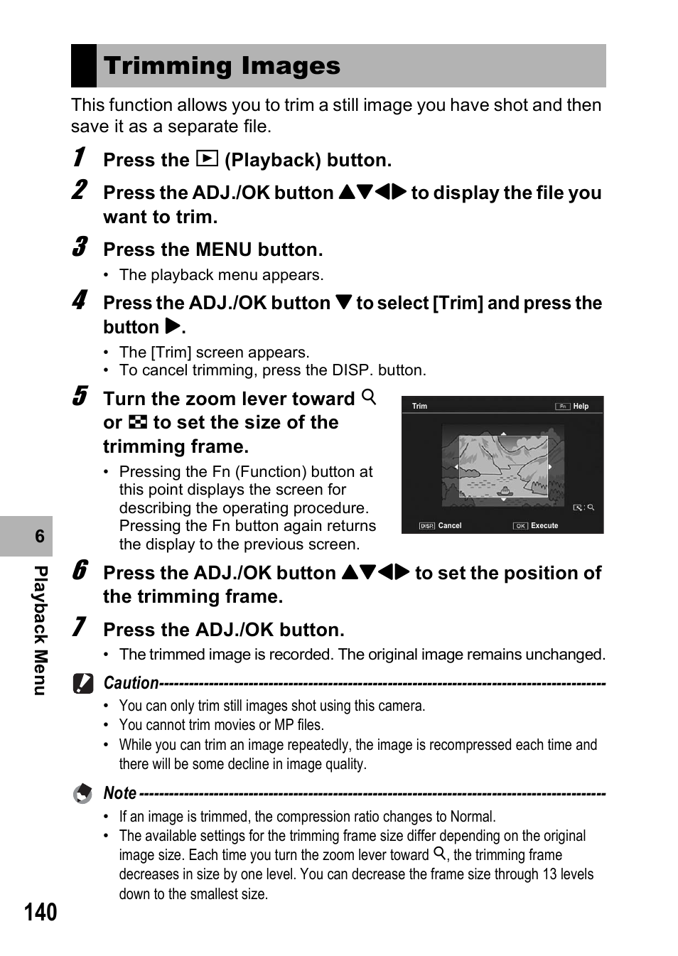 Trimming images | Samsung CX1 User Manual | Page 142 / 239