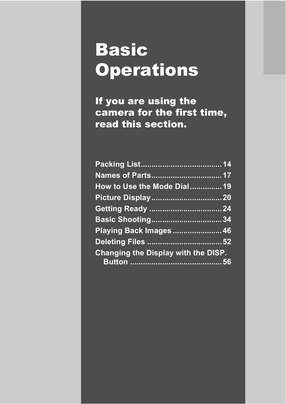 Basic operations | Samsung CX1 User Manual | Page 15 / 239