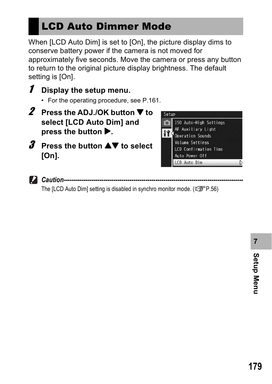 Lcd auto dimmer mode | Samsung CX1 User Manual | Page 181 / 239