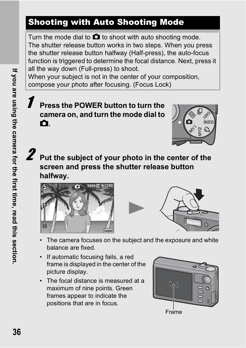 Shooting with auto shooting mode | Samsung CX1 User Manual | Page 38 / 239