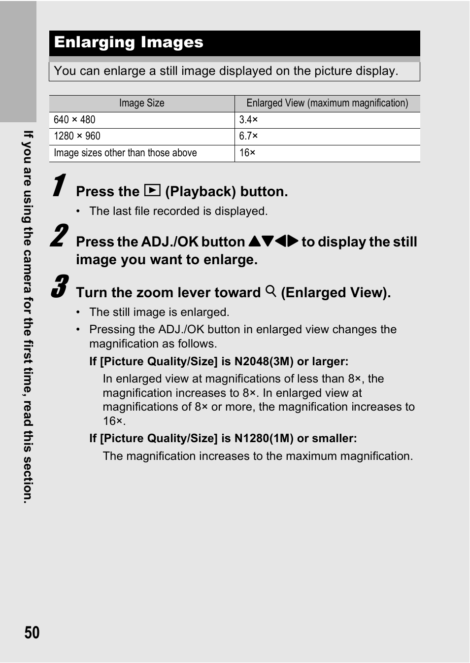 Enlarging images | Samsung CX1 User Manual | Page 52 / 239
