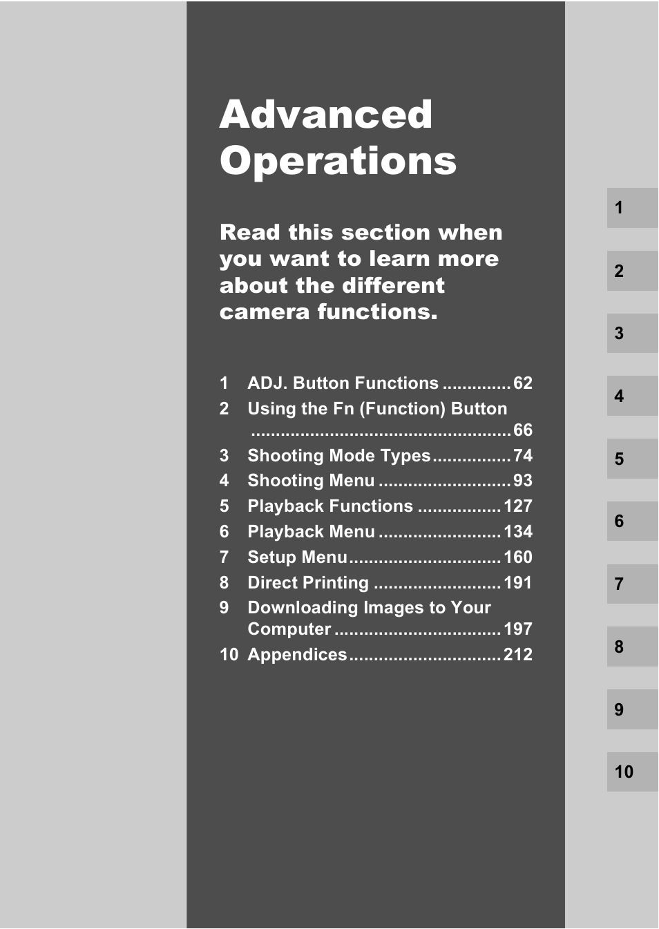 Advanced operations | Samsung CX1 User Manual | Page 63 / 239