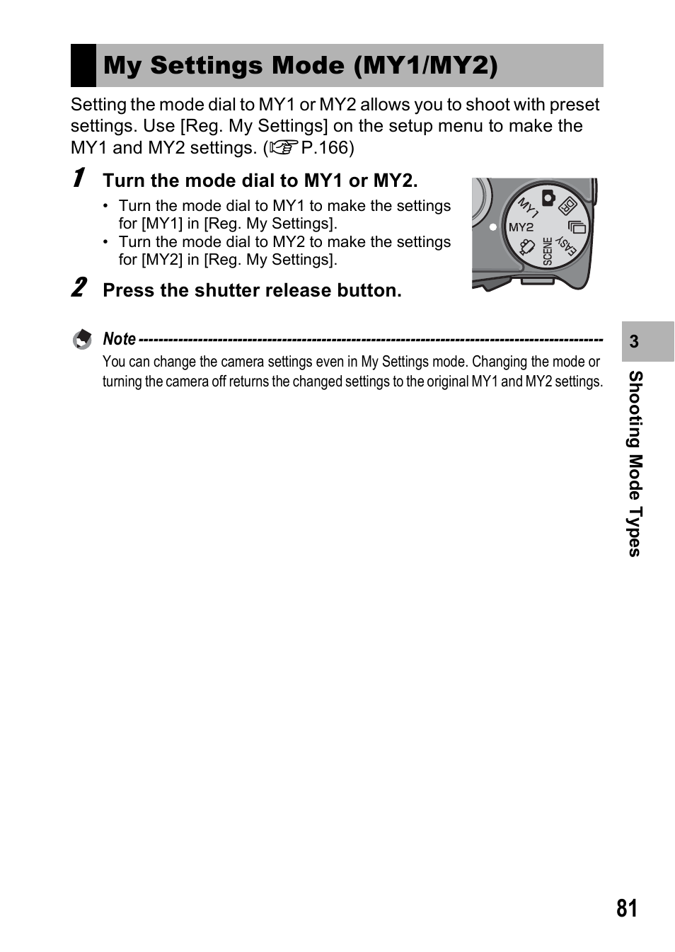 My settings mode (my1/my2) | Samsung CX1 User Manual | Page 83 / 239