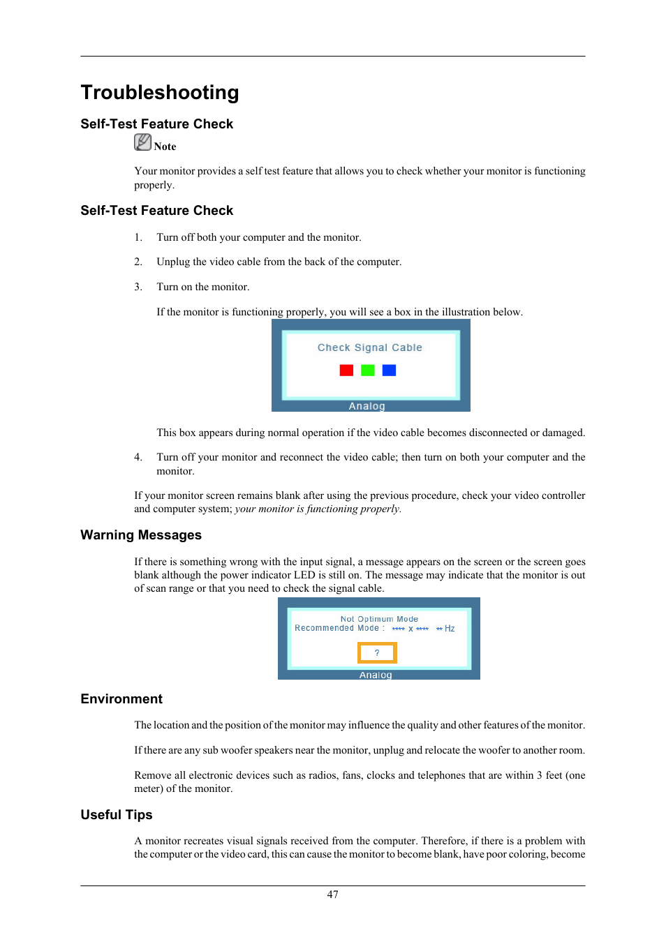 Troubleshooting | Samsung 2253LW User Manual | Page 8 / 13