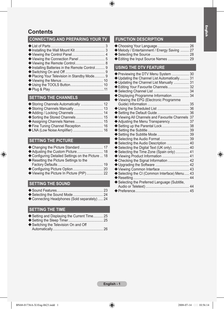 Samsung BN68-01736C-00 User Manual | Page 3 / 69