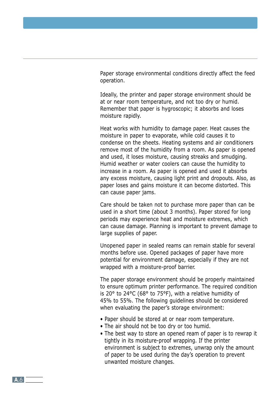 Printer and paper storage environment, Paper specifications | Samsung ML-1200 Series User Manual | Page 104 / 128