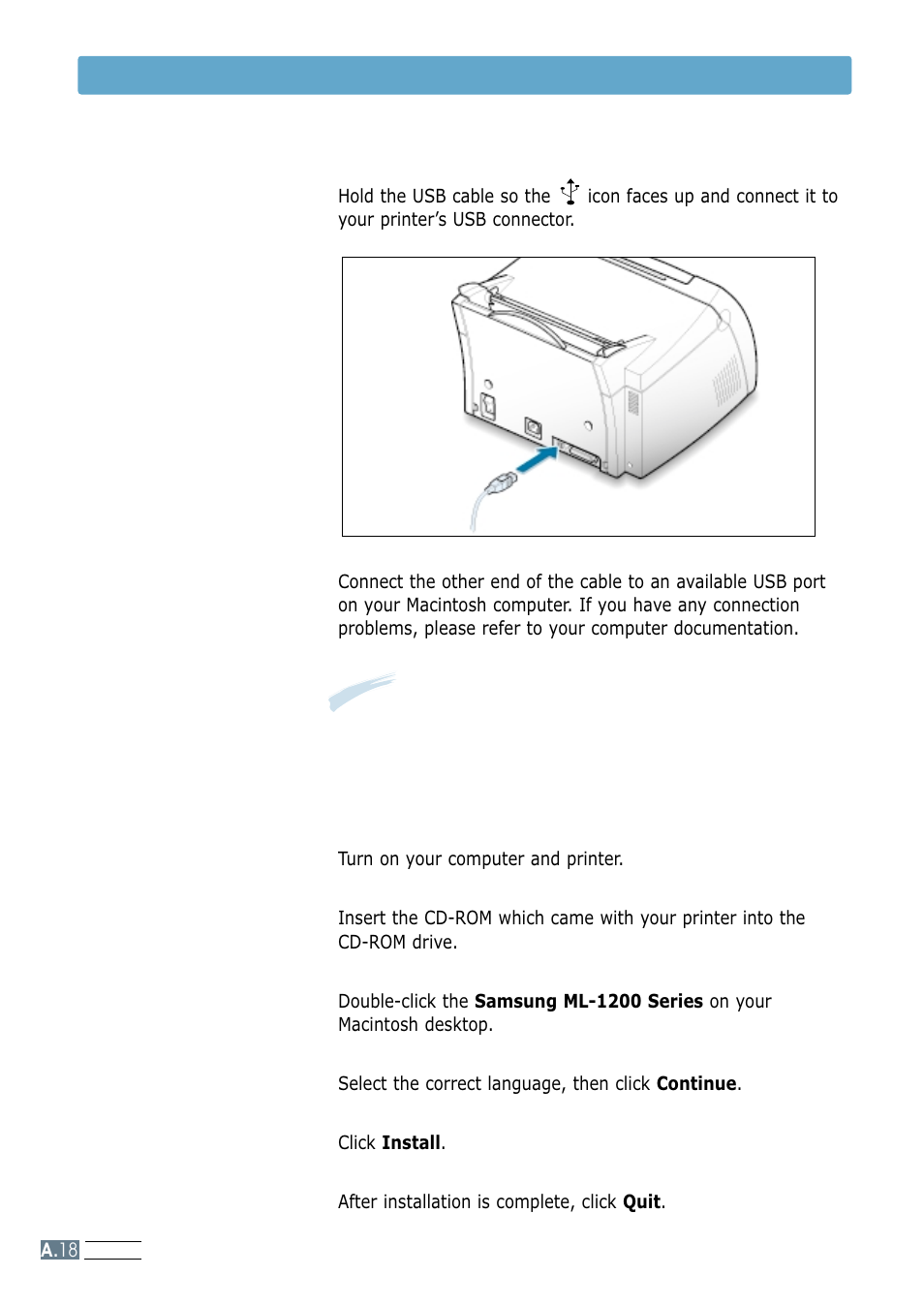 Installing software | Samsung ML-1200 Series User Manual | Page 116 / 128