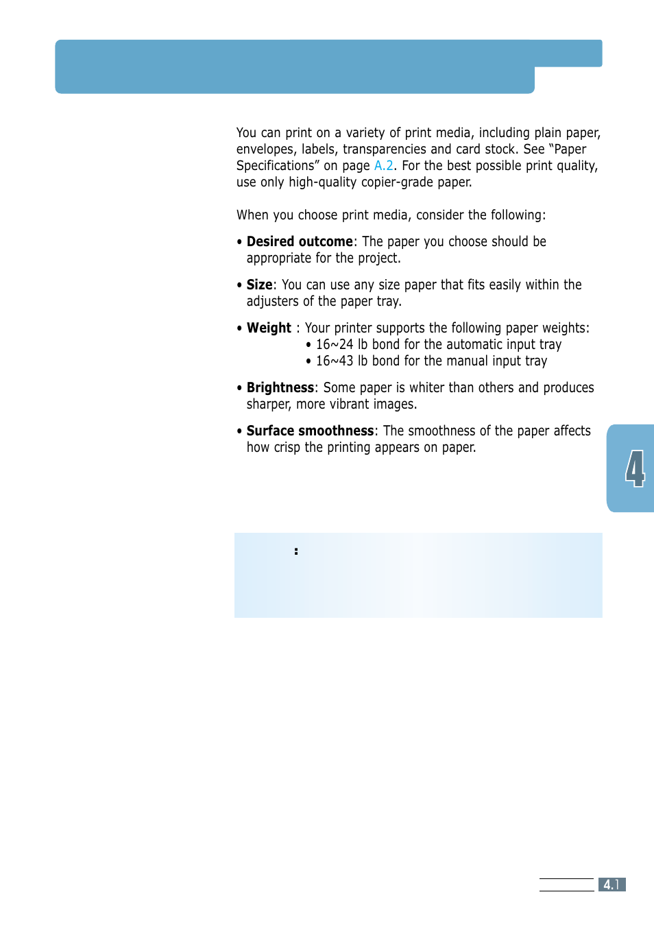 Choosing paper and other media | Samsung ML-1200 Series User Manual | Page 35 / 128