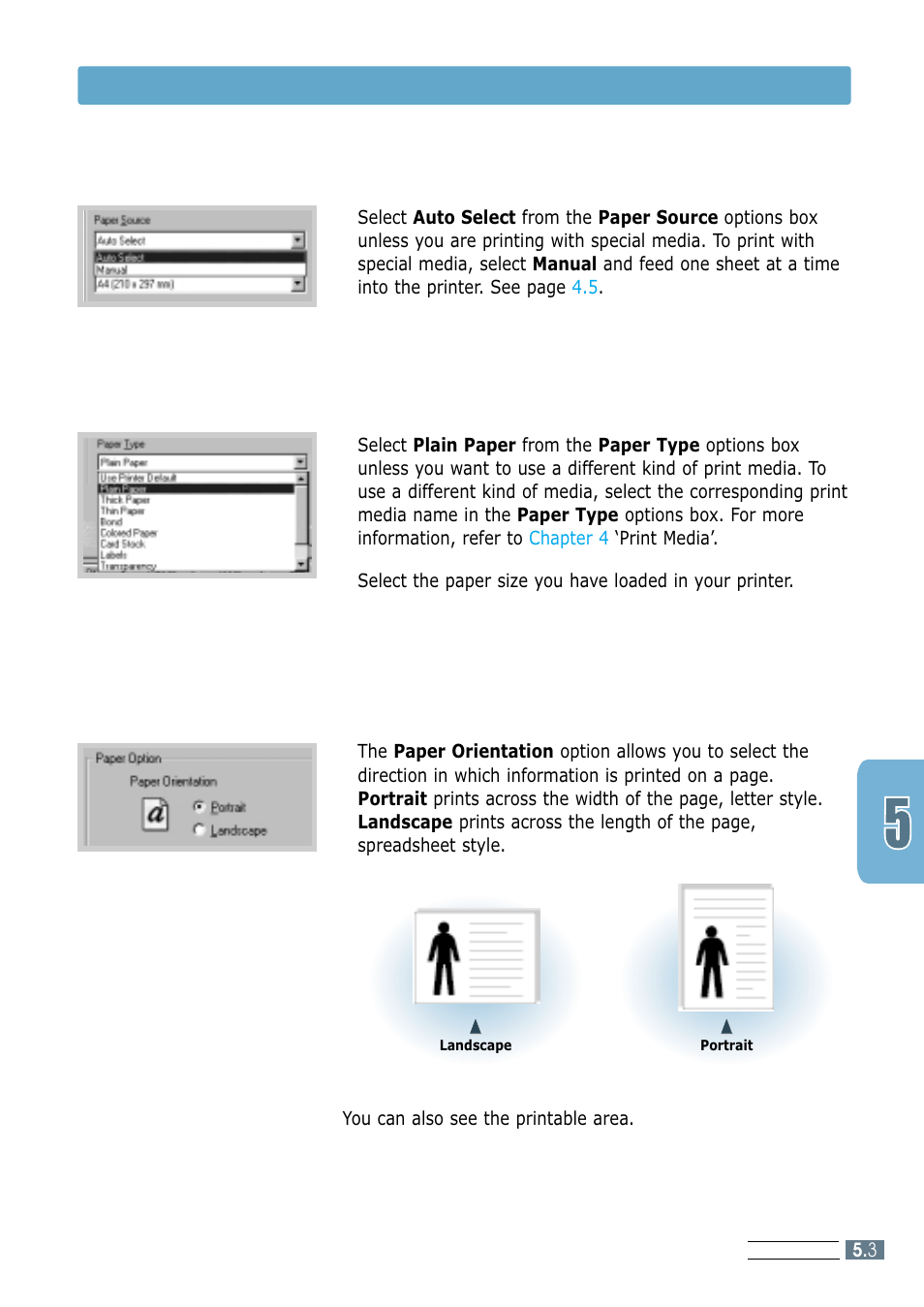 Printing a document 4 | Samsung ML-1200 Series User Manual | Page 51 / 128