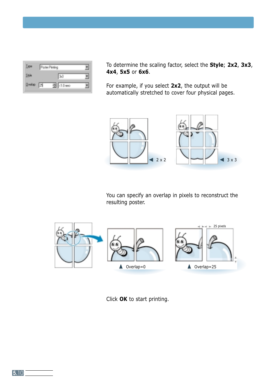 Printing posters | Samsung ML-1200 Series User Manual | Page 58 / 128