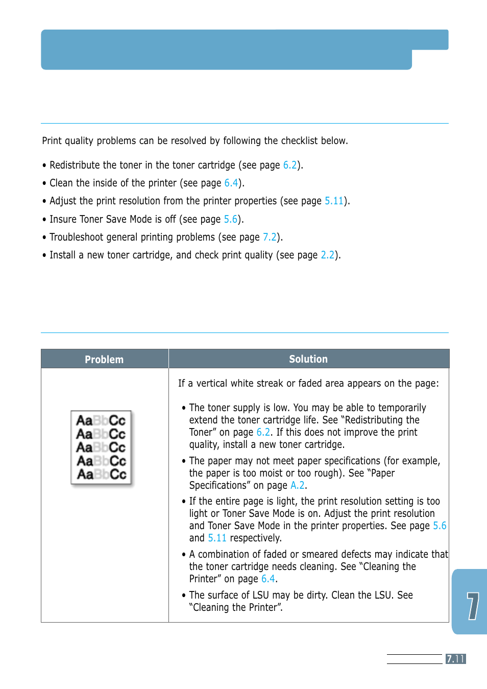 Solving print quality problems, Print quality checklist | Samsung ML-1200 Series User Manual | Page 88 / 128