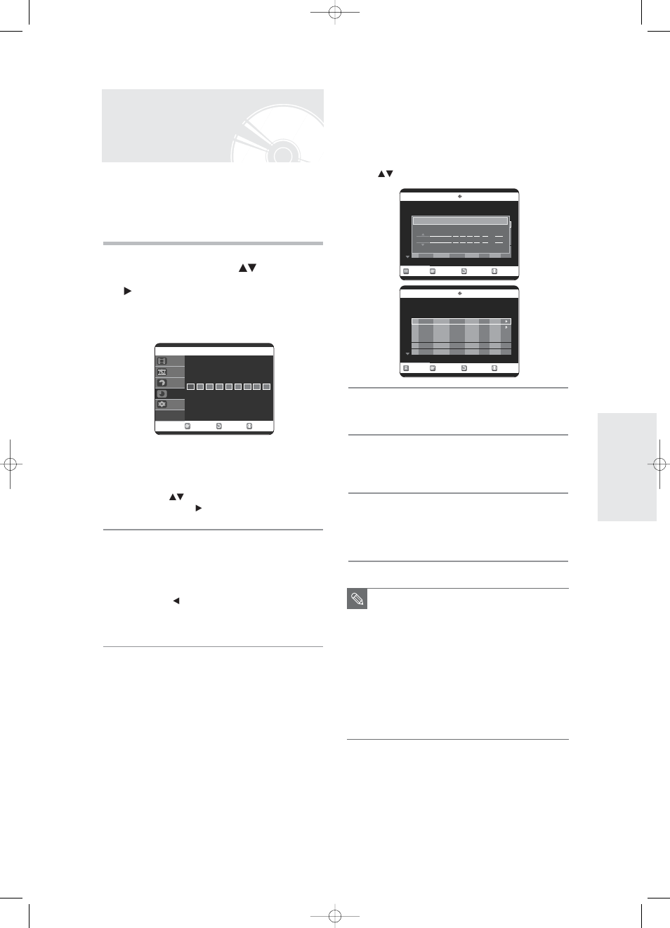 Using the video plus+feature, Using the video plus+ feature, English | Press the ok button, Refer to pages 46~48 if you want to, Using the menu button, Recording | Samsung DVD-R125 User Manual | Page 49 / 93