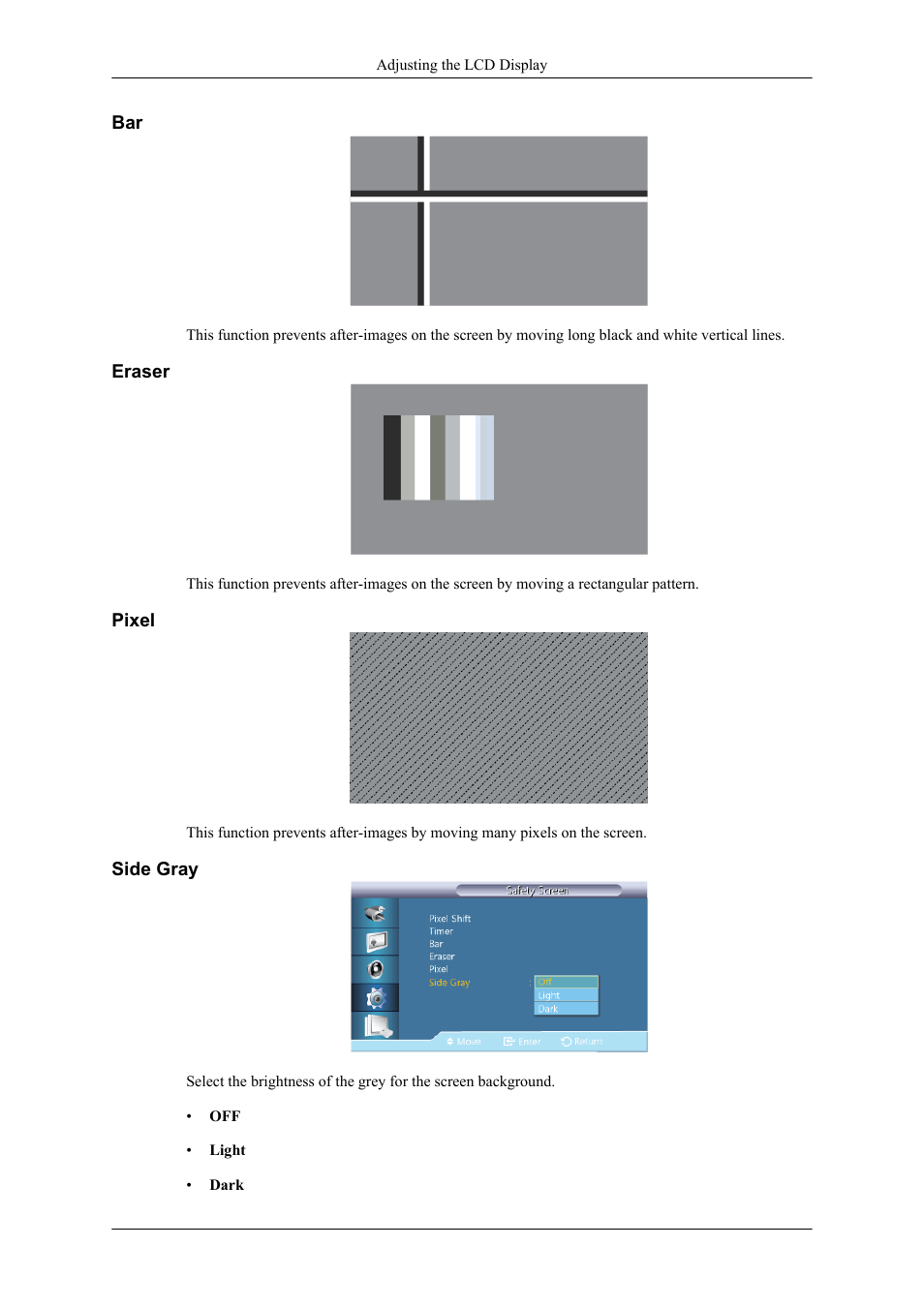 Eraser, Pixel, Side gray | Samsung 400TS-3 User Manual | Page 136 / 167