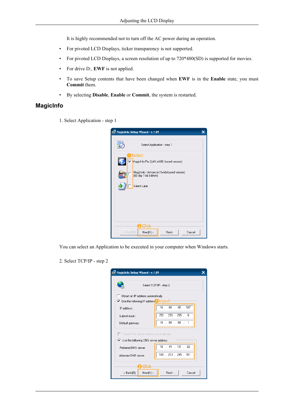 Magicinfo | Samsung 400TS-3 User Manual | Page 146 / 167