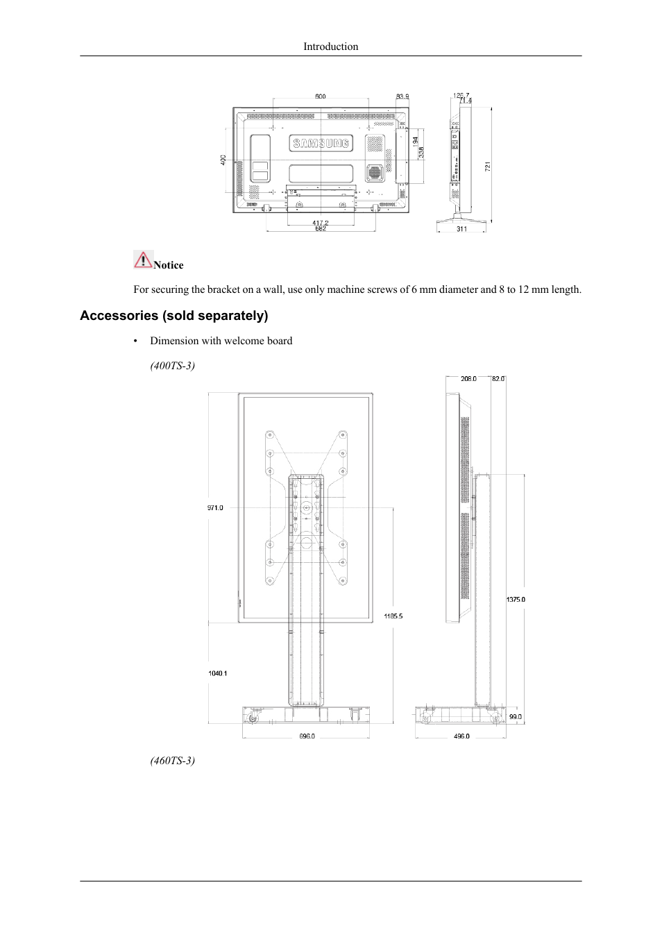 Accessories (sold separately) | Samsung 400TS-3 User Manual | Page 24 / 167