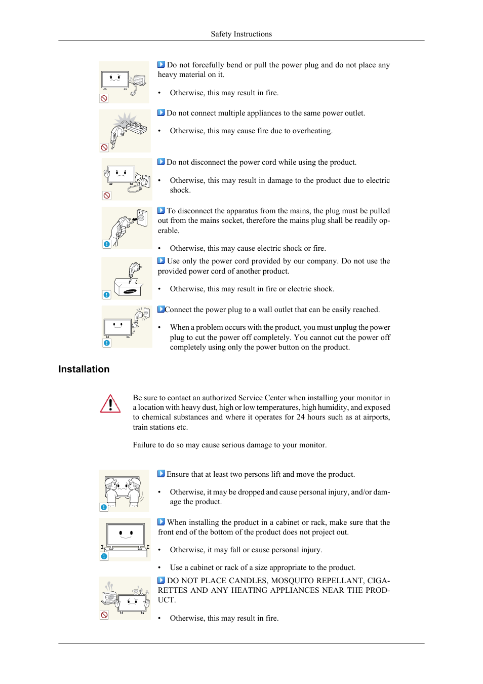 Installation | Samsung 400TS-3 User Manual | Page 3 / 167