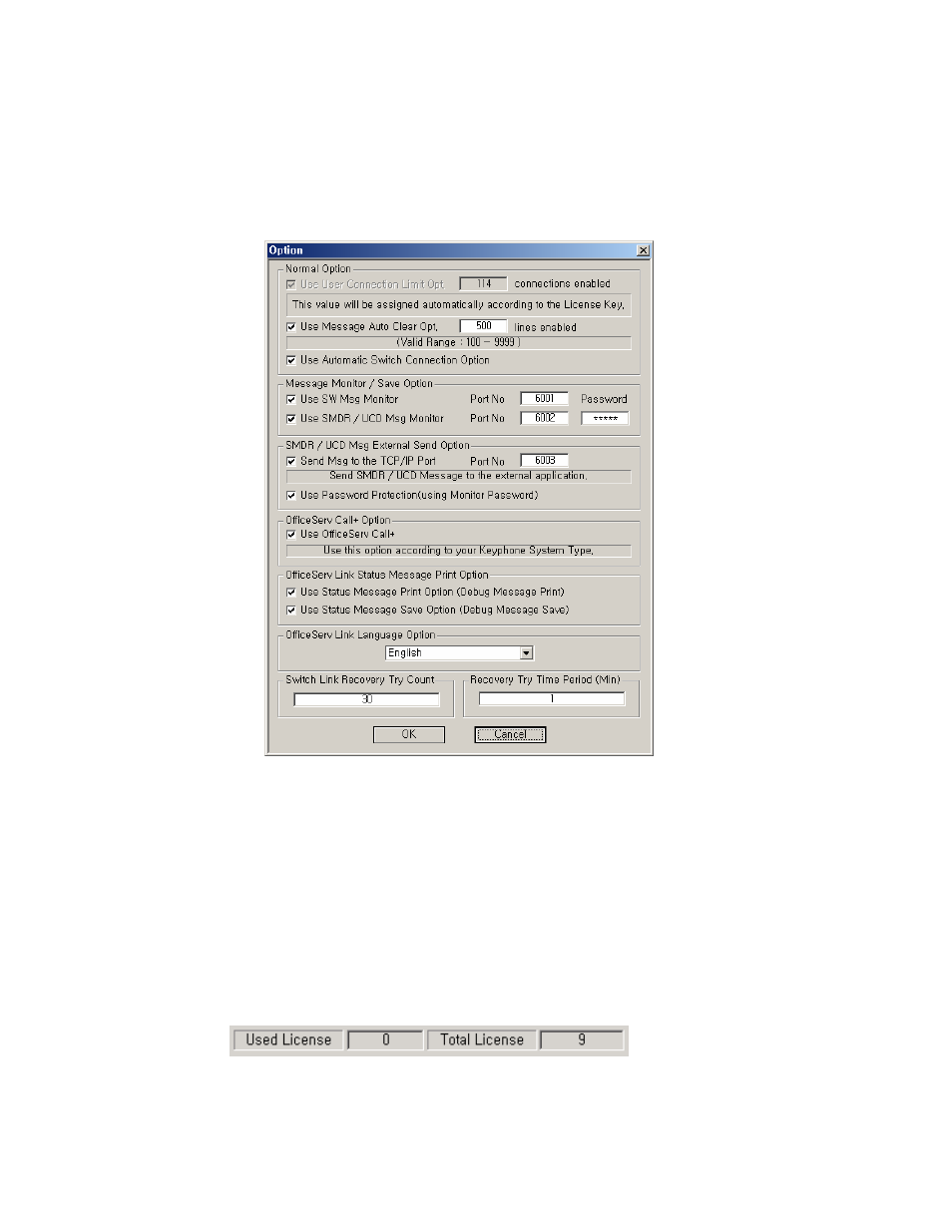 Option settings, Normal option | Samsung Version 2.1 User Manual | Page 24 / 54