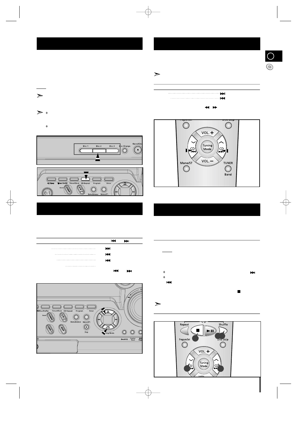 Searching for a specific music passage on a cd | Samsung MAX-B450 User Manual | Page 11 / 23