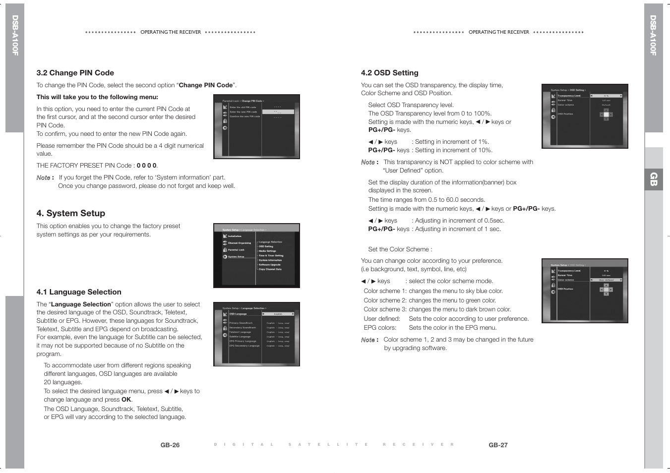 System setup | Samsung DSB-A100F User Manual | Page 15 / 19