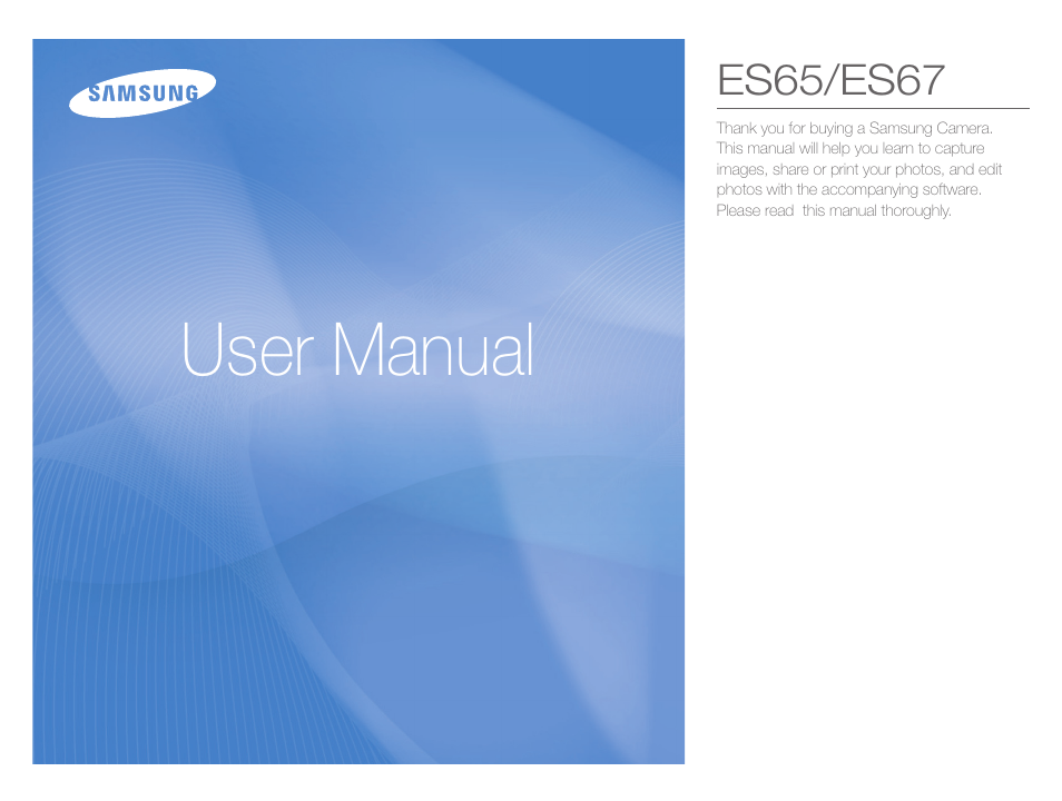 Samsung ES65 User Manual | 98 pages